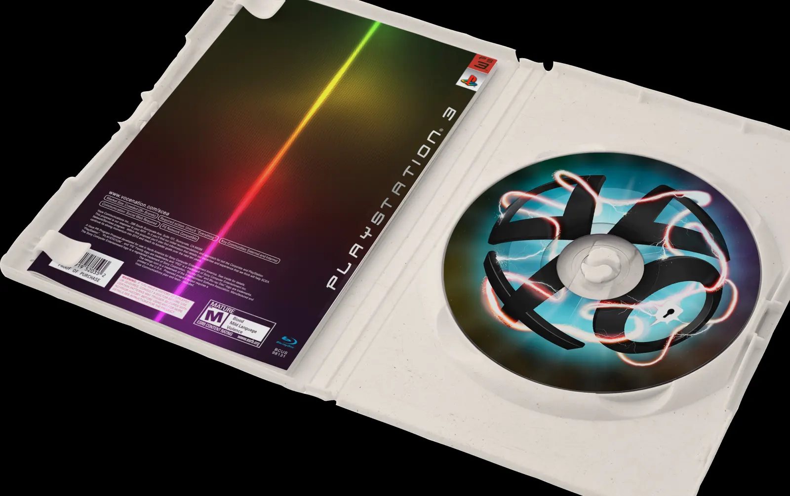 Sony PlayStation disc and case packaging